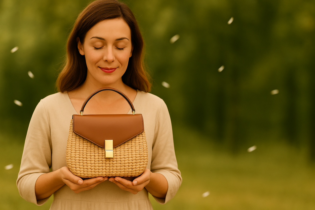 Daisy Natural Handbag by MyaBelle, Affordable Luxury for Everyday Elegance