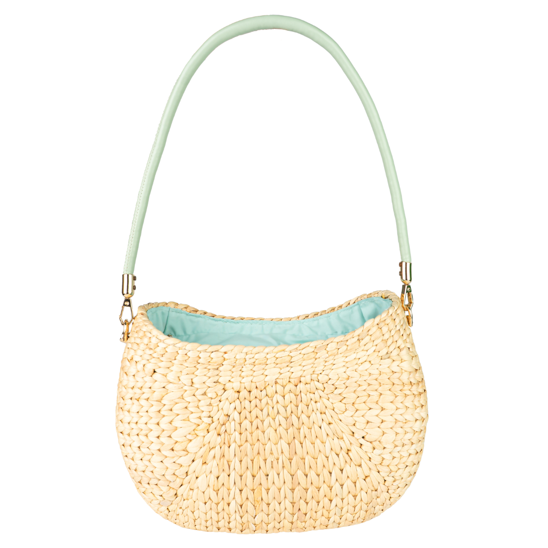 POPPY Woven Shoulder Bag