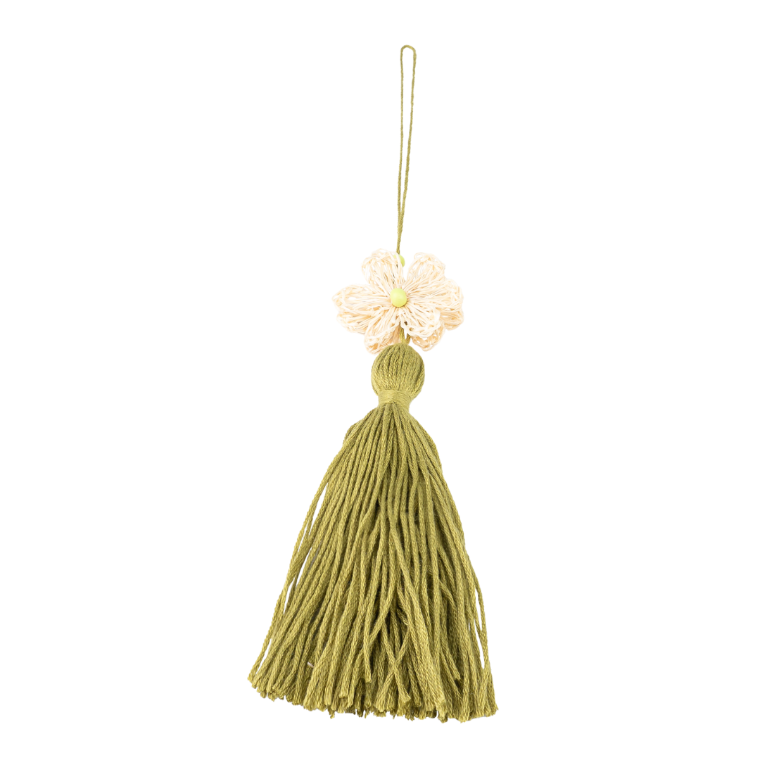 LUNA -  Floral Tassel Charm